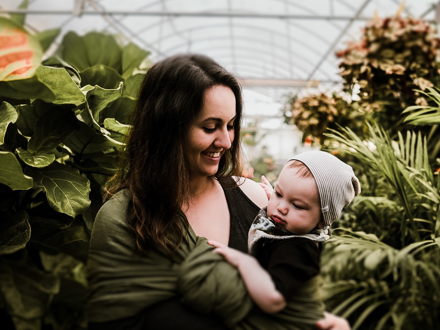 Mompreneur with her child