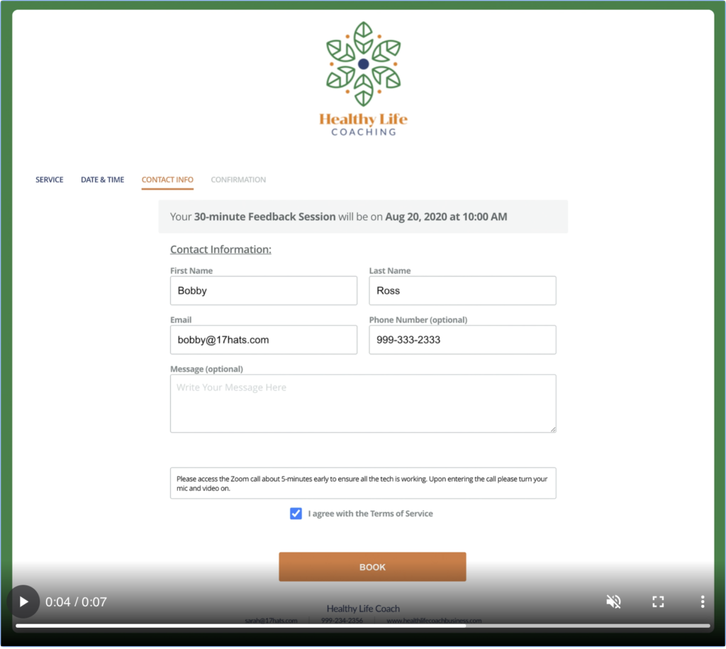learn how to set up online scheduling