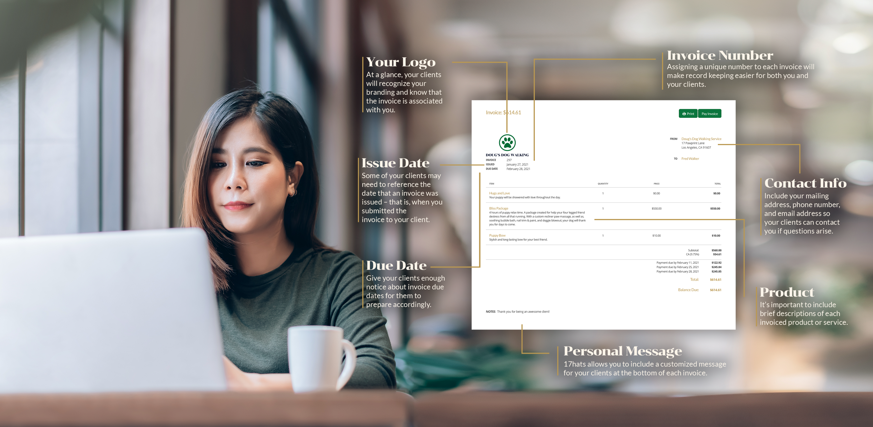 Sending An Invoice Through 17hats