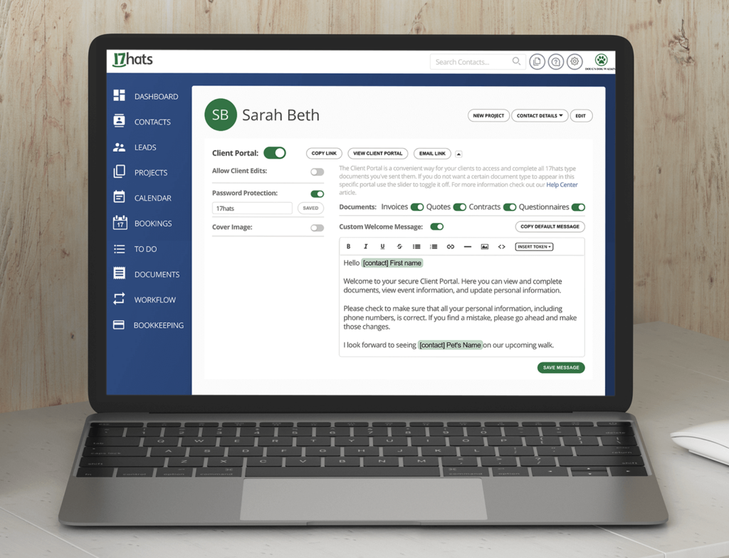 New Client Portal Custom Messages