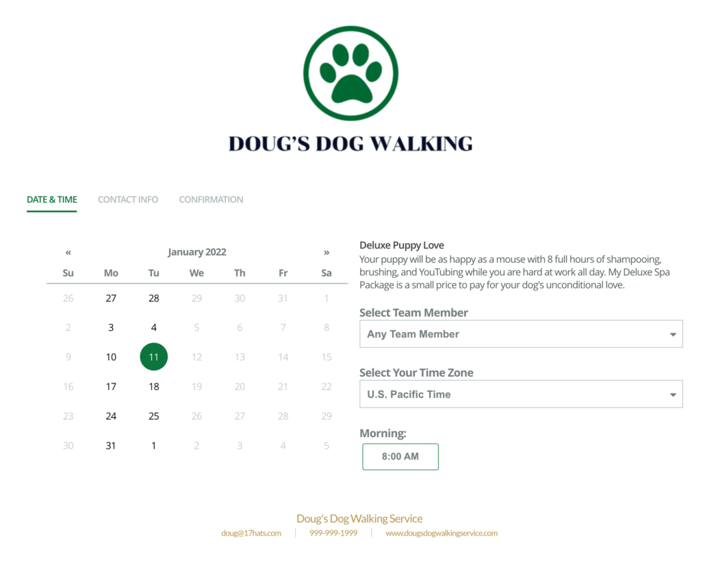 Online Booking Feature