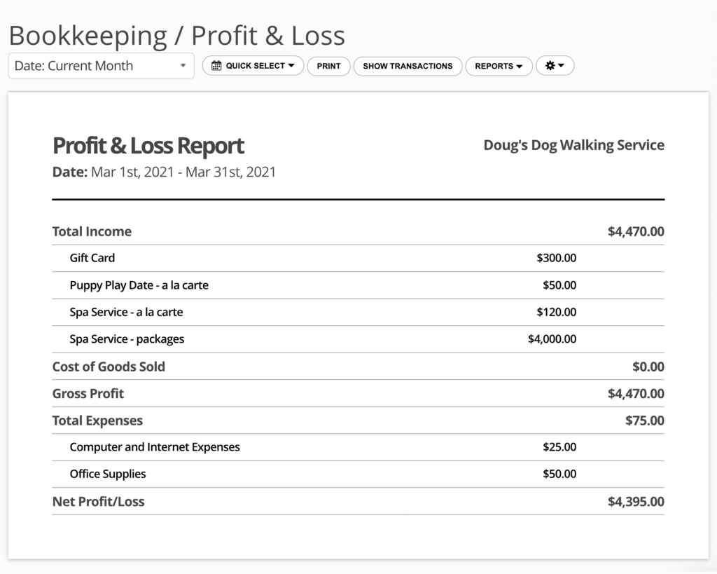 17hats Bookkeeping Reporting