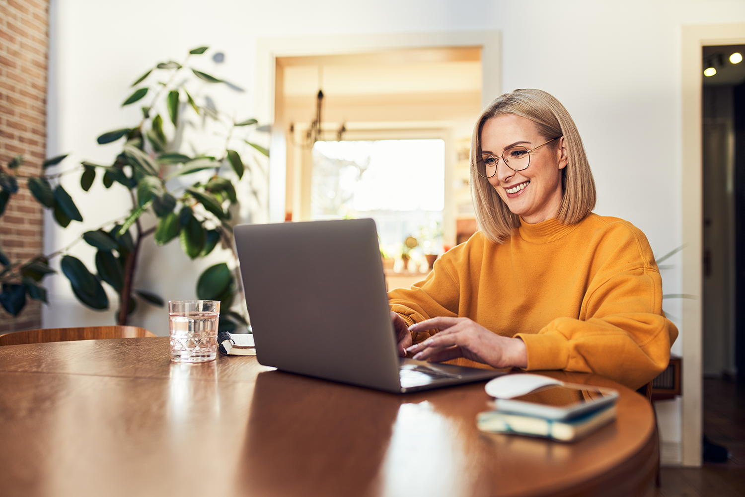 lady working on computer